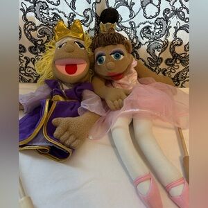 Melissa & Doug Ballerina and Princess/Queen Puppets